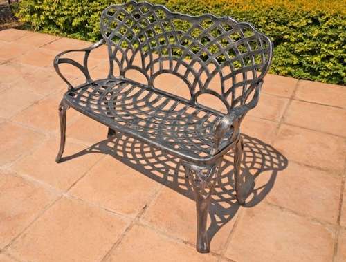 Cast Aluminium King Diamond Bench