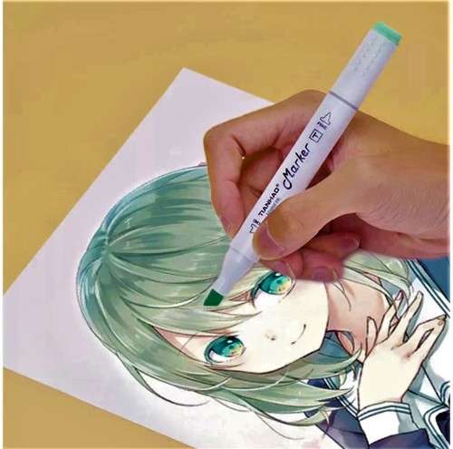 TIANHAO Set of 60 Colours Art Markers for Children and Adults (Artist Grade,Dual Tip,Alcohol Based)