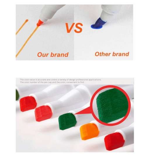 TIANHAO Set of 60 Colours Art Markers for Children and Adults (Artist Grade,Dual Tip,Alcohol Based)