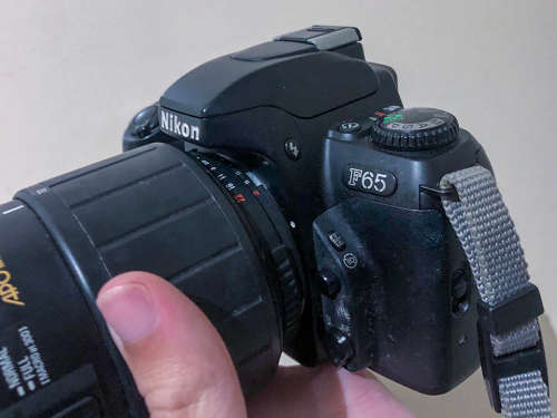 2x Film cameras - Nikon F65 & F80 + Sigma 70-300mm lens - Untested