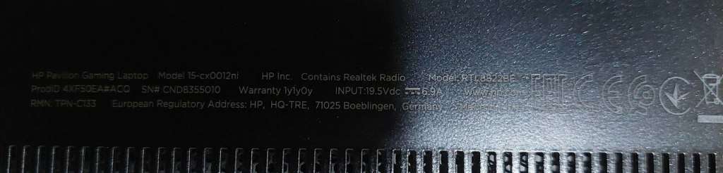 GAMING SPEC!*HP PAVILION 15 GAMING*i5-8300H*12GB*256GB SSD*1TB HDD*GTX1050*