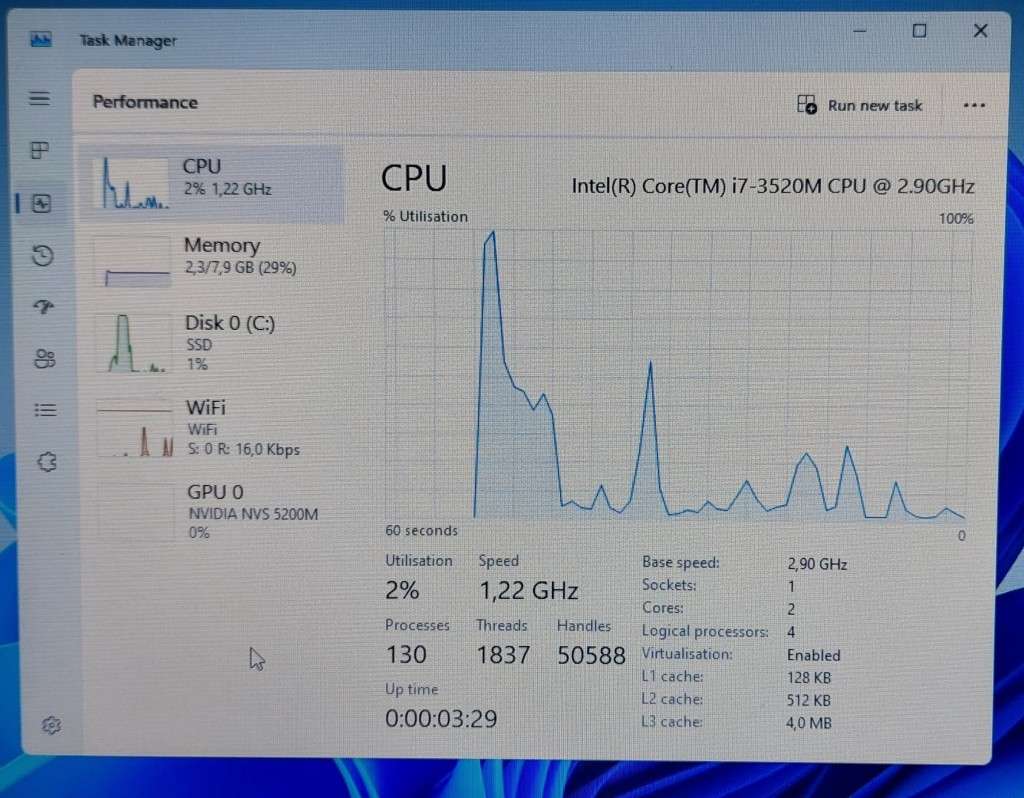 DELL LATITUDE E6530 (i7-3520M)