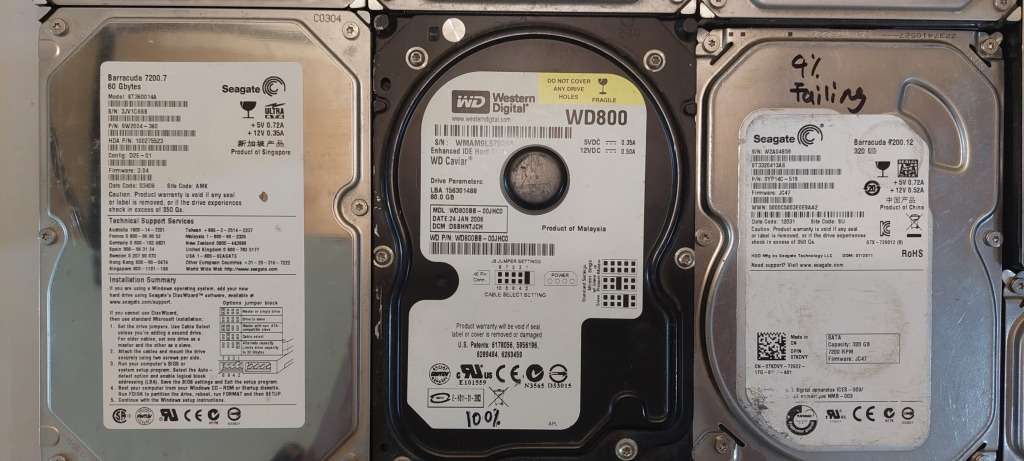 *LATE ENTRY* 11 3.5`  HDDs (FAILED AND FAILING)