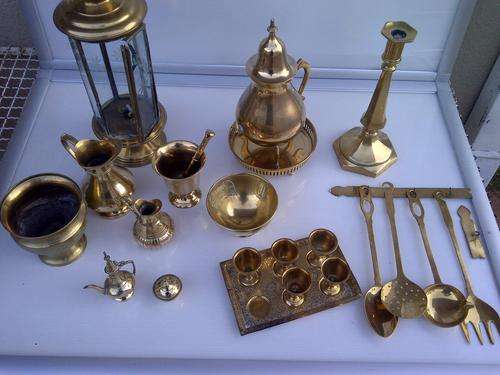 Antique Brass Lot - Various items