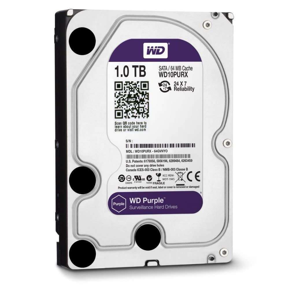 WD Purple 1TB 5400RPM 64MB Cache 3.5`
