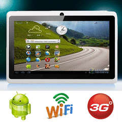 Dual Cam 7 Inch Google Android 4.0 - 4GB built-in memory ~Color WHITE + Free 2GB Memory Card