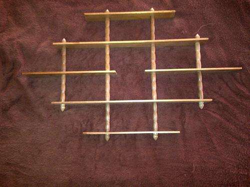 wood ornamate wall mount for displaying model cars or ornaments +- 600mm wide and +- 450mm high