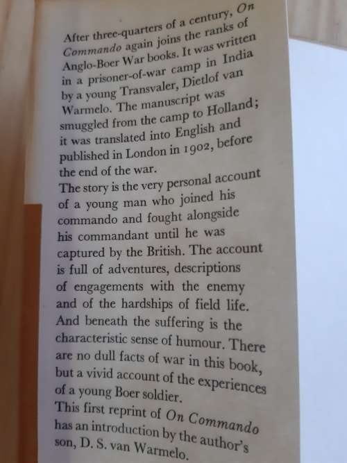on Commando - Dietlof van Warmelo