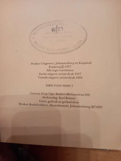 SAARTJIE se Verjaarsdag deur Bettie Naudé (2de uitg, 1ste druk 1984)