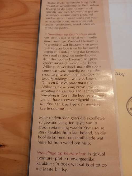 Keurboslaan Nr 3 - Nuwelinge op Keurboslaan deur Theunis Krogh (1ste uitgawe 1973)