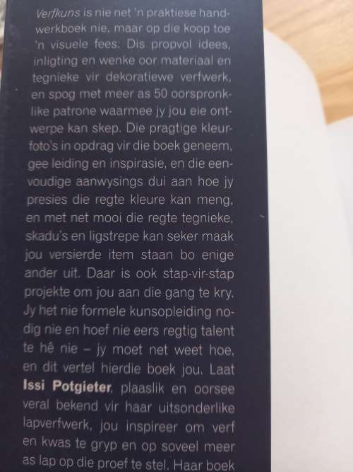 Verfkuns Dekoratiewe verfwerk op bykans enigiets