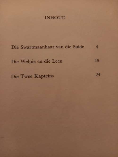 Die Twee Kapteins en ander Afrikaanse Verhale deur Pieter W Grobbelaar (1970)