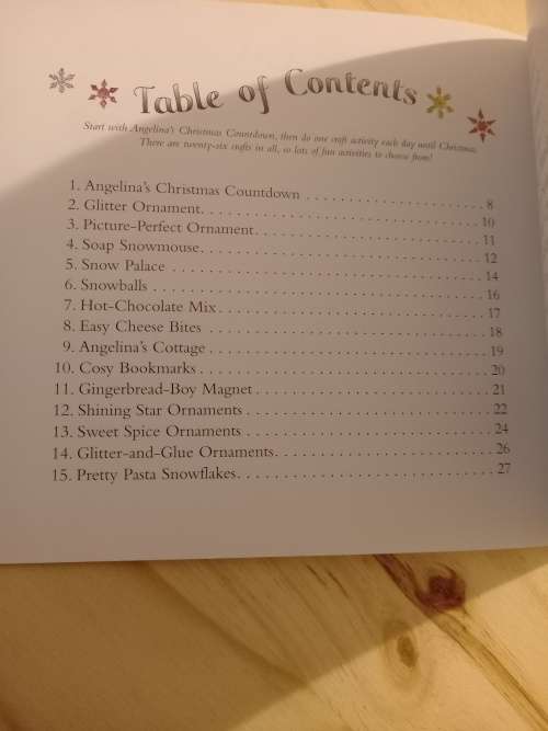 Angelins Ballerina's Christmas Cards Activity book