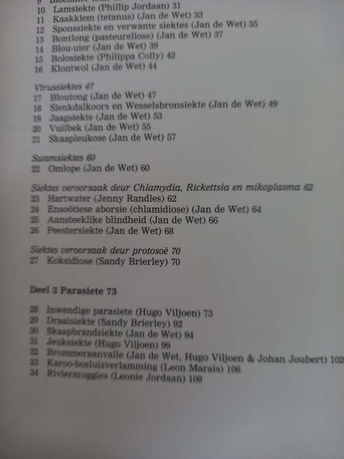 Kleinvee-Siektes deur Jan de Wet/Gareth Bath