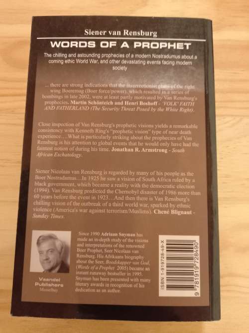 Words of a PROPHET by Adriaa  Snyman (2005)