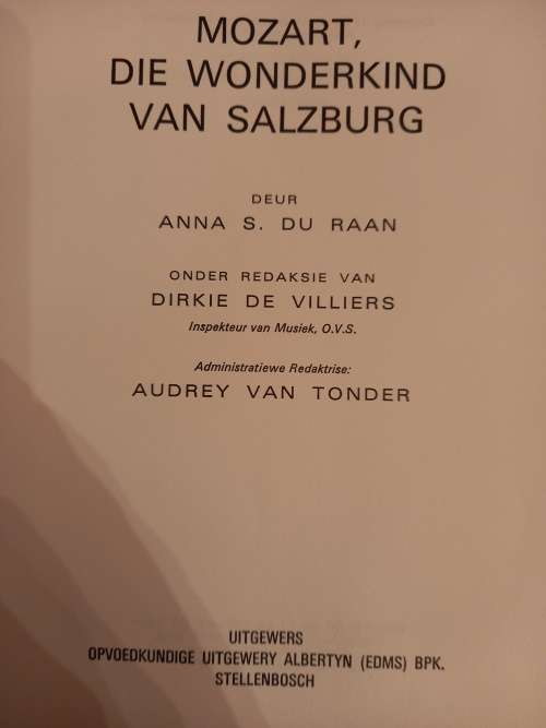 My Grootmeester - Wolfgang Mozart deur Anna S du Raan