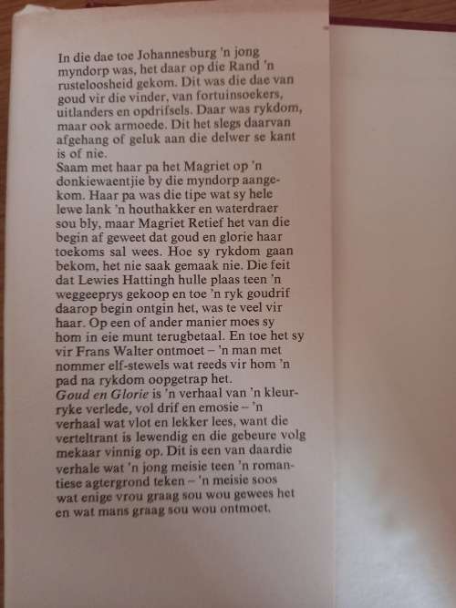 Goud en Glorie deur CF Beyers-Boshoff (1970)