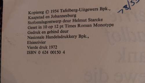 Lank Lewe die Buiter deur Gerrie Radlof (4de druk 1972)