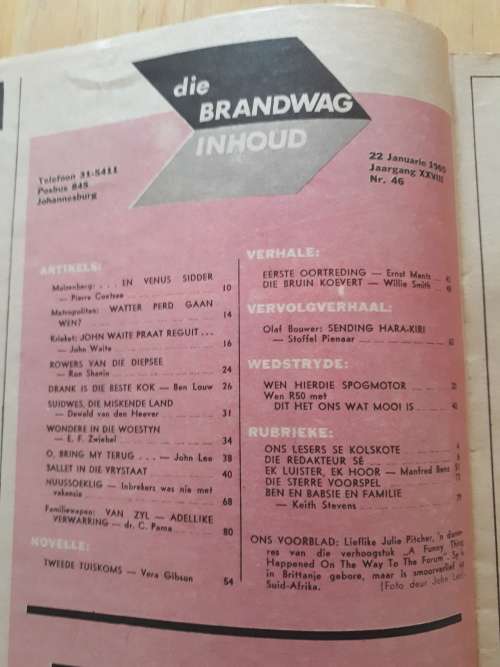 Die Brandwag 22 Januarie 1965 tydskrif