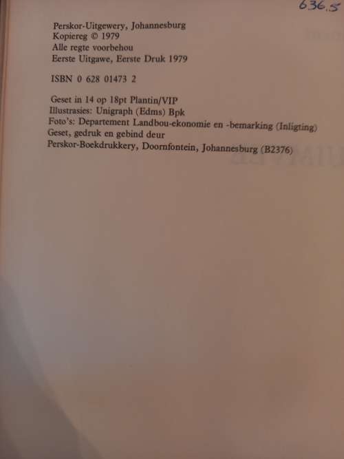 Vakliteratuur - PLUIMVEE (1ste uitgawe, 1ste druk 1979)