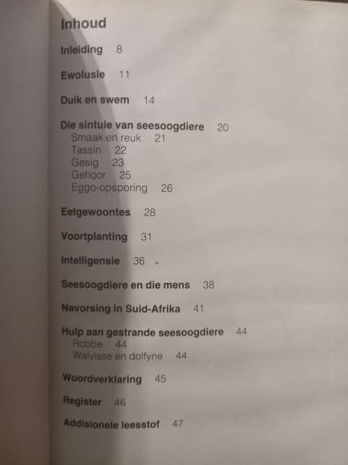 Die insig-reeks: seesoogdiere - V G Cockcroft 1988