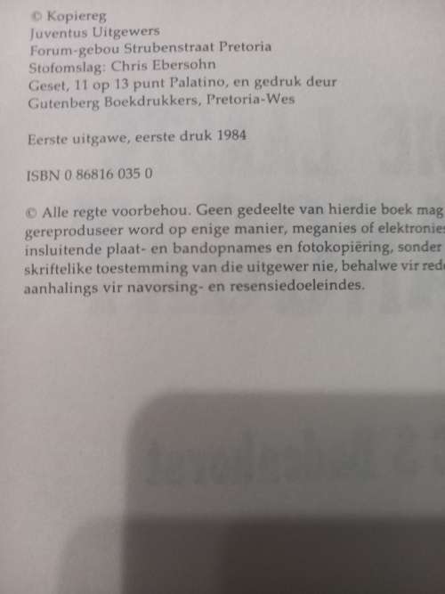 Die laaste vanggat - C S Badenhorst 1984