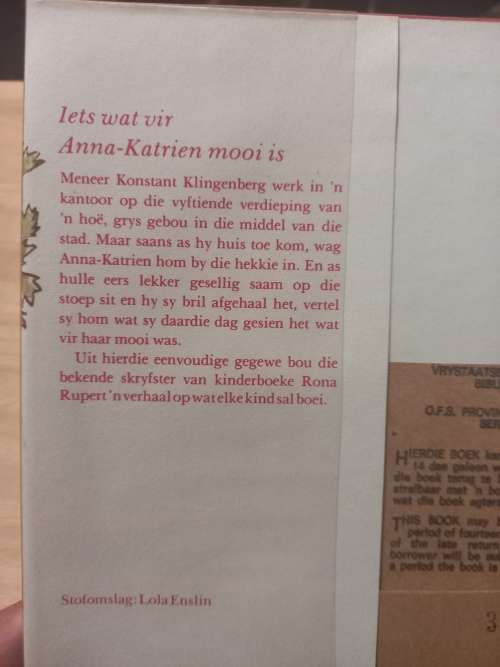 Iets wat vir Anna-Katrien mooi is - Rona Rupert 1972
