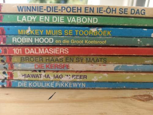 Walt Disney versameling in Afrikaans (9 boeke)