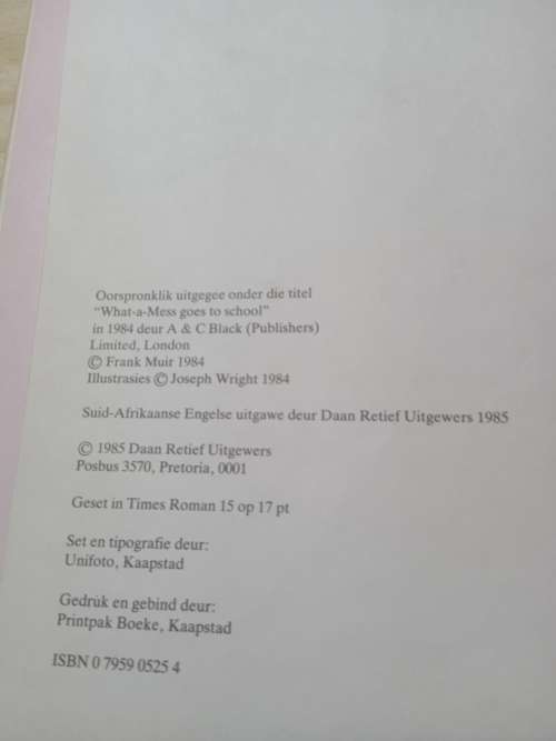 Bollie-Blaps gaan skool toe - Frank Muir (1985)