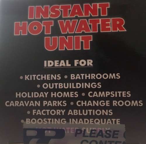 Instant hot water shower head