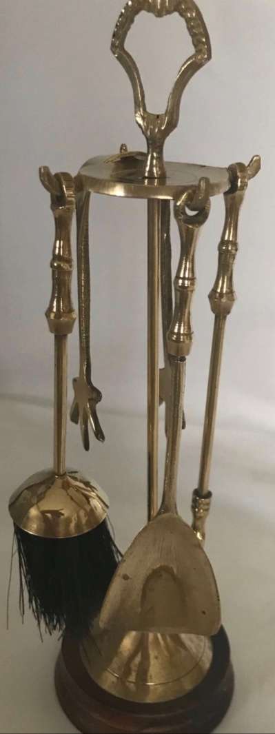 Brassi fireplace set - 25 cm