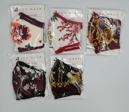 Washable reusable adult cloth face masks