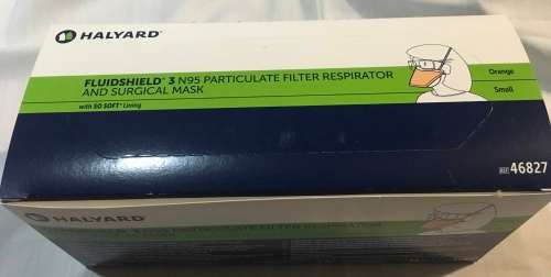 Halyard Face Mask - N95 Duckbill Masks (Level 3 Fluid Shield)