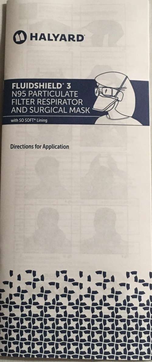 Halyard Face Mask - N95 Duckbill Masks (Level 3 Fluid Shield)