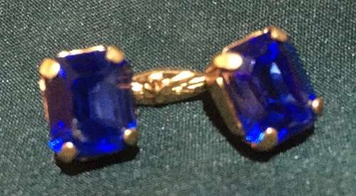 Tie pin and cufflinks set