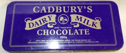 Cadbury`s chocolate tin