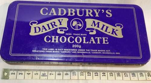 Cadbury`s chocolate tin