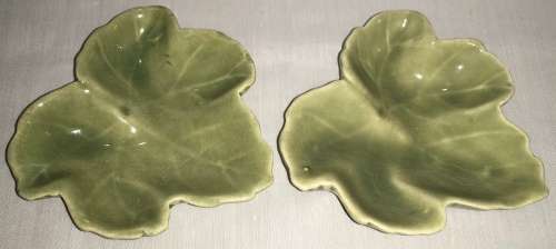 Green leave shaped ornaments