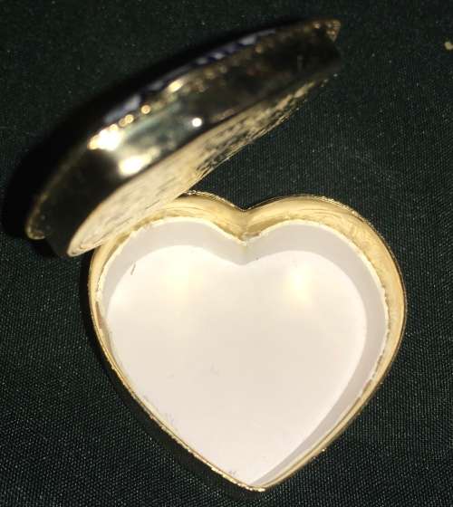 Heart shaped pill box/ ring holder