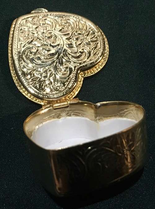 Heart shaped pill box/ ring holder