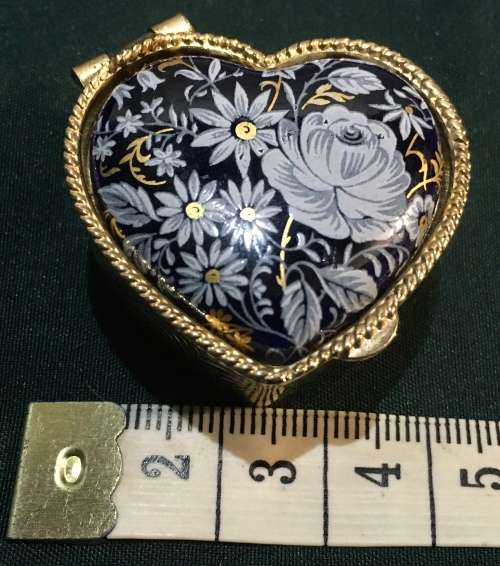 Heart shaped pill box/ ring holder