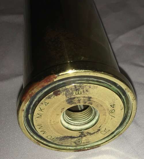 40mm MK4 brass shell casing