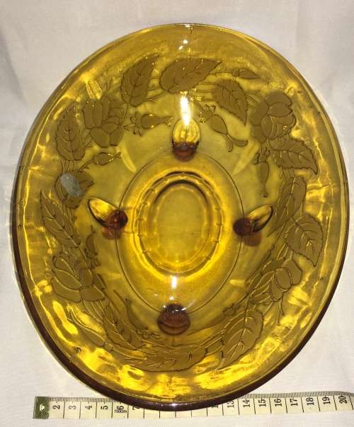 Amber serving platter