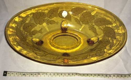 Amber serving platter