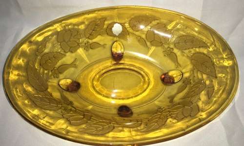 Amber serving platter