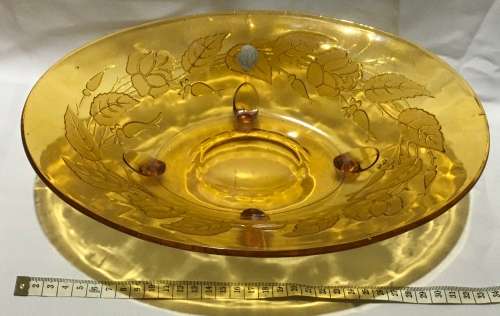 Amber serving platter