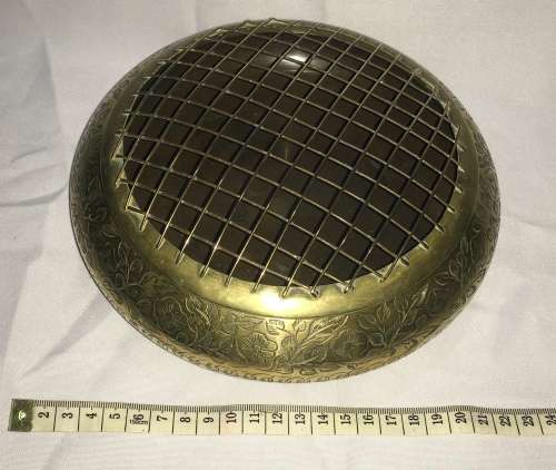 Rose/ flower brass bowl