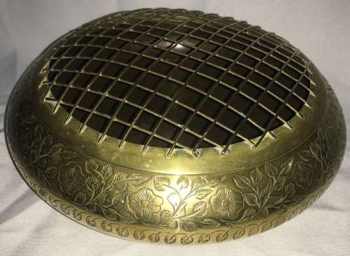Rose/ flower brass bowl