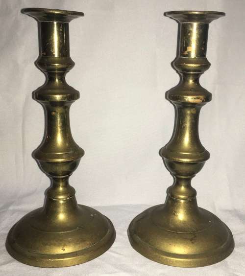 Candle stick holders - brass - set of 2