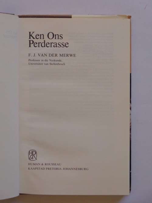 Ken ons perderasse - F.J. van der Merwe